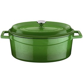 Resim Lava Trendy Serisi 21x27 CM Döküm Yeşil Oval Tencere LV O TC 27 K2 G 