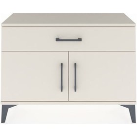 Resim Arges Şifonyer Tek Raflı Tek Çekmeceli 2 Kapaklı 88x30x64 Ayt... Aytaşı 