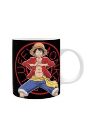 Resim One Piece Baskılı Seramik Beyaz Kupa 