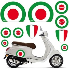 Resim Reflektif İtalyan Vespa STİCKER SETİ 
