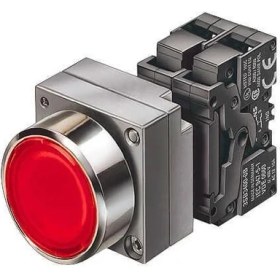 Resim Siemens,kırmızı Işıklı Stop Butonu 1NC,3SB3607-0AA21 