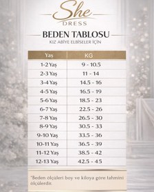 Resim She Dress Öpücük Yaka Kolları Taşlı, Balon Kol Elbise. Kız Çocuk Abiye/Elbise 