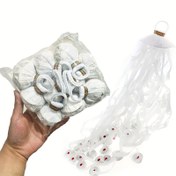 Resim 10'lu Paket Beyaz El Atma Konfeti Patlatıcılar, Dağıtıcılar - Doğum Günü ve Düğün Kutlamaları için Kaos Yapmayan Kağıt Krakerler 