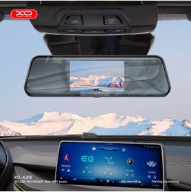 Resim Xo XJ06 Araç İçi HD Kamera Dikiz Aynası,5 inç IPS,1080PHD,Park İzleme,G-Sensörü,Arka,Ön Kamera,200mAh 