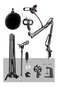 Resim markentegra Mikrofon Standı - Shock Mount ve Pop Filter Seti 