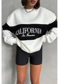 Resim Kadın Bisiklet Yaka California Sweat Dpnbg038 Siyah 