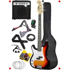 Resim MarkEntegra Amfili Bas Gitar Seti - Sunrst 46 Inç Yetişkin 