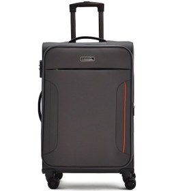 Resim Fossil Ultra Light Gri Orta Boy Körüklü Kumaş Valiz 360 8 Tekerlekli, Hafif & Geniş İç Hacim Gri 