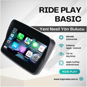 Resim Trip Mate Ride Play Basic Motosiklet Carplay Ve Navigasyon Cihazı 