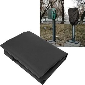 Resim EV Şarj Cihazı Kapağı, Oxford Kumaş Su Geçirmez Elektrikli Araç Şarj İstasyonu Kapağı, Çoğu Elektrikli Otomobil İstasyonu Kapağı Için Sun UV Kar Koruma Çantası, Hava Durumu (BLACK) 