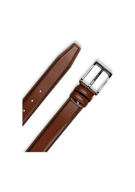 Resim Mft Leather Hakiki Deri Erkek Kemer Dikişli, 3,5cm, Taba 7456 Taba 
