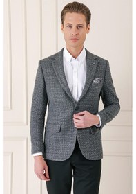 Resim Efor C 660 Slim Fit Füme Spor Ceket Füme 