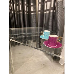 Resim Birnur Pleksi Üçlü Pleksi Akrilik Zigon Sehpa 