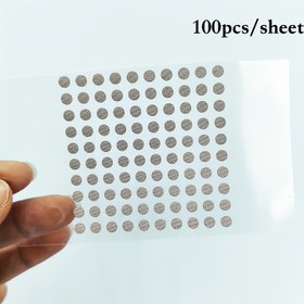 Resim 100 adet Kendinden Yapışkanlı 4mm Yuvarlak İletken Bant Noktaları, Uzaktan Kumandalar, Klavyeler ve Oyun Konsolları için - Xbox, PS4 Kontrol Cihazları için Kolay Tamir Yaması, Kesme Gerektirmez, Uzaktan Kumanda Bakımı|Kolay Uygulanabilir Yama|İletken Silikon Malzeme 