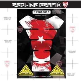 Resim Redline Grafik Türk Bayrağı Tank Pad 