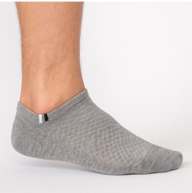 Resim Plus Scorpion Erkek Pamuklu Sneaker Çorap 3 Lü Paket 40-44 Numara Mavi / Gri / Yeşil Nefes Alabilir Spor Ve Günlük Kullanım Gri 