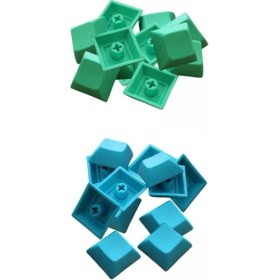 Resim 2 Set Pbt Dsa Profil Anahtar Kapakları Oyun Mekanik Klavye Için 7.42MM Dıy(Yurt Dışından) 