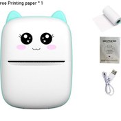 Resim Kablosuz Bağlantı Özellikli Taşınabilir Mini Termal Yazıcı, Usb Şarj Edilebilir 