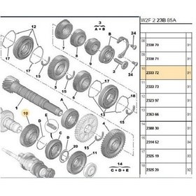 Resim Boxer Jumper Ducato3 5.vites Dişlisi P233372 9649267388 