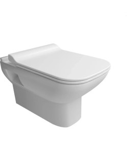 Resim Ventuno Kanalsız Asma Klozet ve Slim Klozet Kapağı Dahil 