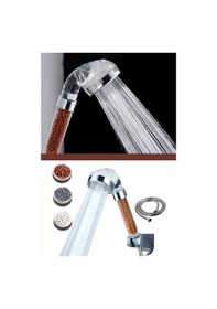 Resim Boncuklu Su Tasarruflu Kireç Önleyici Duş Başlığı Gri 