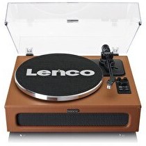 Resim Lenco LS-430 BN 4 Dahili Hoparlörlü Bluetoothlu Kahverengi Pikap 