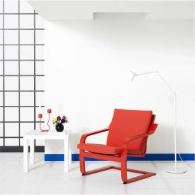 Resim Sallanan Koltuk, Kırmızı-Vissle Kırmızı, Alçak Arkalıklı 