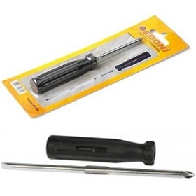 Resim Edoni Çift Uçlu Tornavida Tek Çubuk Düz Yıldız Birarada 