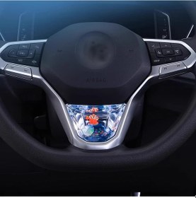 Resim Honeybeeshop Volkswagen İçin Mavi Okyanus Jetta Golf Tiguan Id4 Araba İçi Balık Tankı Temalı Aksesuar 