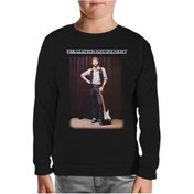 Resim Eric Clapton Just One Nigh T Siyah Çocuk Sweatshirt Siyah 
