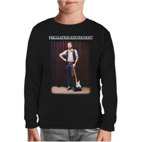 Resim Eric Clapton Just One Nigh T Siyah Çocuk Sweatshirt Siyah 