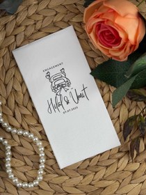 Resim Baskılı Özel Gün Peçetesi | 20 Adet Kişiye Özel Desenli – Düğün, Nişan, Söz ve Davetler İçin 