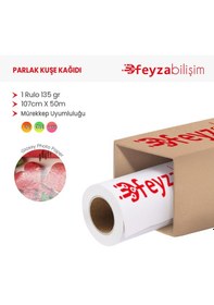 Resim Feyza Bilişim Parlak Kuşe Kağıdı 135gr Dye 107cmx50m-1 