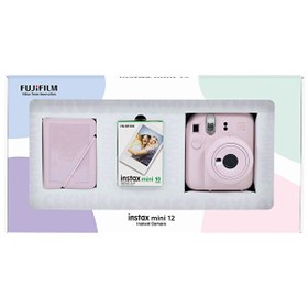 Resim Fujifilm Instax Mini 12 Pembe Fotoğraf Makinesi - 10'lu Film ve 28'li Mini Albüm Bundle Box 