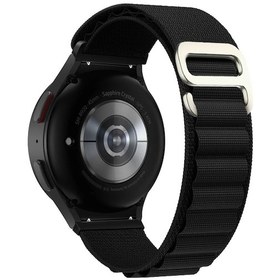 Resim Spor Alp Döngü Samsung Galaxy Uyumlu Izle 7/6/5/4 44mm 40mm 5pro 45mm Bant G Naylon Black 01 Watch 6 Classic 47mm 