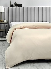 Resim MER-TİM King Size 240x260 Nevresim Yorgan Kılıfı - Krem 
