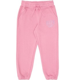Resim U.S. Polo Assn. Kız Çocuk Pembe Simli Baskı Detaylı Jogger Eşofman Altı 50316849-VR167 