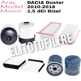 Resim Dacia Duster 1.5 Dcı Filtre Seti 
