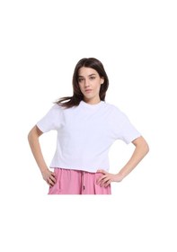 Resim Sportive Ube Kadın Beyaz Günlük Stil T-shirt 25yk015-byz 1710491 Beyaz 