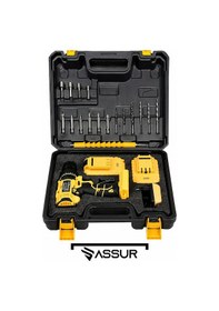 Resim Assur 12V Metal Şanzıman Çift Akülü Bakır Sargı Şarjlı Matkap Akülü Vidalama 