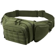 Resim Elmpaly Asker Yeşil Çok Amaçlı Tactical Bel Çantası - Dayanıklı Oxford Kumaş, Çok Cepli Haki Yeşili 