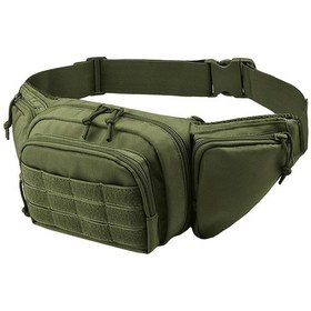 Resim Elmpaly Asker Yeşil Çok Amaçlı Tactical Bel Çantası - Dayanıklı Oxford Kumaş, Çok Cepli Haki Yeşili 