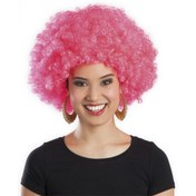 Resim neararsanbizden Pembe Renk Kıvırcık Afro Bonus Parti Peruğu 