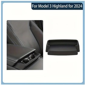 Resim Hightower Tesla Model 3/y 2023-2025 İç Göz Merkezi Cep Saklama Kutusu Siyah 