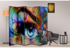 Resim Soyut Temalı Özel Tasarım Paravan Room Divider PRV1024, 180 x 180 