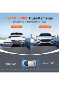 Resim 70mai Araç Kamerası Araç Ön Arka A510, 2.7k 1944p+1080p Araç Kamerası Starvıs 2 Çift Hdr Gece Görüşü, Park İzleme Özellikli Araç Kameraları, Gps, G-sensor, Adas, Döngü Kayıt,64 Gb Sd Kart 