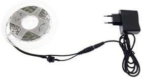 Resim TECHCG Mutfak Dolabı Için 5 Metre Beyaz Şerit Led Anahtarlı Tam Set Beyaz 