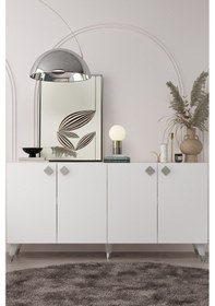 Resim 8200-1dd Kb150 Konsol, Tv Ünitesi Beyaz-gümüş Beyaz-gümüş 