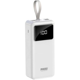 Resim Phixi Force P30 30.000mah Lcd Göstergeli Çift Çıkışlı Powerbank 