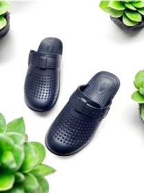 Resim Eva Burnu Kapalı Şeritsiz Sabo Terlik Lacivert 